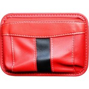 Resim Rogfer Depolama Asılı Çantalar İçin Çok Fonksiyonlu Arabaya Monte Yapışkanlı Örgü Çanta Kırmızı 