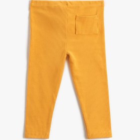 Resim Kız Bebek Fitilli Basic Tayt Etiket Detaylı Beli Lastikli 