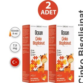 Resim Ocean Çinko Bisglisinat Şurup 150 Ml - Muz Aromalı 2 Adet 