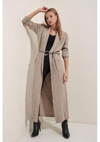 Resim Onno Style Woman Spor Fitilli Triko Hırka Taş 
