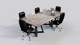 Resim Ntconcept Doğal Ağaç Toplantı Masası -Ntconceptmat1222000b (120x340x78) 