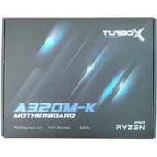 Resim Turbox A320 Sata,M2 Ddr4 3000MHZ Usb 3.0 Vga Hdmi Ses G.Lan AM4 Anakart 