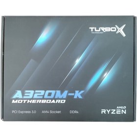 Resim Turbox A320 Sata,M2 Ddr4 3000MHZ Usb 3.0 Vga Hdmi Ses G.Lan AM4 Anakart 