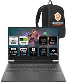 Resim HP VİCTUS 16 i5-14500HX 64GB RAM 4TB SSD RTX4060\u002F8GB 144Hz 16.1 FHD W11 