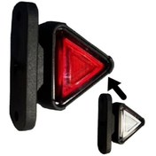 Resim erçelik otomotiv Mini Takoz Üçgen 12-24V Kırmızı-Beyaz 