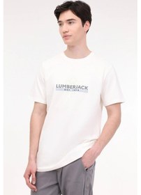 Resim Lumberjack Walter Erkek Ekru Yuvarlak Yaka Tişört 101543415 Ekru 