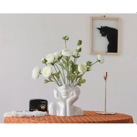 Resim Minimalist Bohem Vazo, Soyut Kadın Büstü Vazo Ev Dekor & Design 