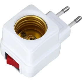 Resim Yeni 2025 Aç/kapa E27 Duylu Fiş Duylu Ampul Takılabilen Priz Anahtarlı Duy Gece Lambası Tak Çalıştır 