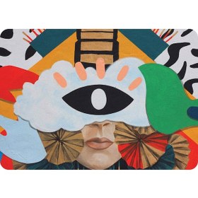 Resim Dekoratif Baskılı Keçe Amerikan Servisi, Supla 2'Li Servis Takım -377 Çok Renkli 