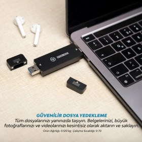 Resim NPO DK01 USB-A/Type-C 900/1000Mb/s 256GB 22x42 M.2 NVMe Taşınabilir Harici SSD 
