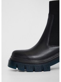 Resim Valmenti Kadın Siyah - Yeşil Hakiki Deri Casual Bot 775 8035 Bn Bot Sk23/24 Siyah - Yeşil 