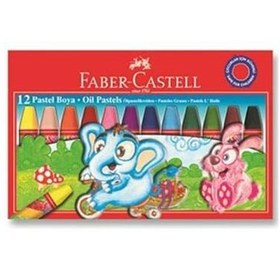 Resim Faber -Castell Pastel Boya Red Line Karton Kutu Köşeli 12 Renk 