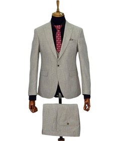 Resim Erkek Bej Rengi Regular Fit Takım Elbise Bgl-St03823 001 