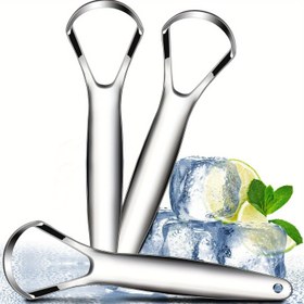 Resim 1/3 Adet Dil Kazıyıcı, Ağız Bakımı İçin Kötü Nefes Azaltma, Paslanmaz Çelik Dil Temizleme Aracı, Yetişkinler için Zihinsel Dil Temizleme Aleti 