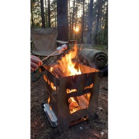 Resim Özbience Yüksek Kapasiteli Katlanabilir Kamp Ocağı, Çantalı ve Kül Tablalı 