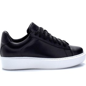 Resim Kadın Deri Sneaker 