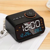 Resim Mordern Fm Radyo Led Çalar Saat Başucu Uyanma. Dijital Masa Takvimi Black 