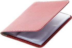 Resim Alisveristime Oto Ruhsat Kabı Suni Deri (Bordo) 