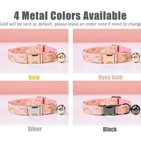 Resim Cat Collar Velvet Cat Collar with Bell 015263 - Fuchsia Bow Tie / S/M 