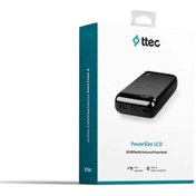Resim EİA Home Ttec Powerslim LCD Powerbank Şarj Cihazı 20000mah Siyah 2 Yıl Garantili 