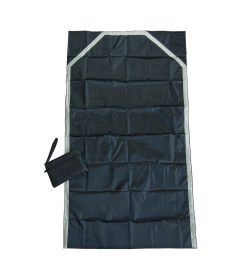 Resim Çantalı Pratik Seccade - Katlanabilir, Su Geçirmez, Taşınabilir Namazlık Siyah 