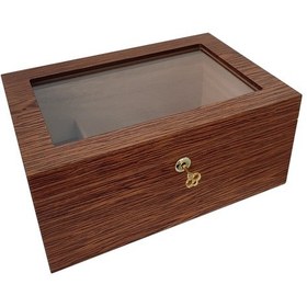 Resim Falconetti Sedir Ağacı Camlı Humidor Puro Kutusu Rb98 