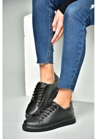 Resim Fox Shoes R820917409 Siyah Kadın Spor Ayakkabı Sneakers Siyah 
