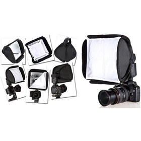 Resim TEWİSE Tewıse 23x23cm Tepe Flaşları Uyumlu Speedlite Softbox 