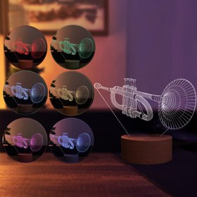 Resim Trompet Figürlü Dekoratif Hediye Led Masa Lambası | BYLAMP 