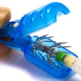 Resim 10 adet Mavi PVC Sepet Yem saç tokası, Yeşil ve Bej Köpük Kapak ile - Canlı Yem, Yapay Yem ve Tackle için Dayanıklı Balıkçılık Yem Koruyucu - Güvenli Uygunluk, Kullanımı Kolay, Sepet Yem, Pilsiz 