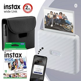 Resim Fujifilm Instax Wide Link Beyaz Akıllı Yazıcı Ve Çantalı Hediye Seti 3 Fujifilm