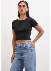 Resim Never More Kısa Kol T-shirt Siyah 