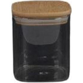 Resim Şener Şnr 400901 Bambu Kapak Kare Kavanoz 450 Ml 