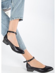 Resim Beta Kısa Topuklu Ayakkabı Kahve Siyah 