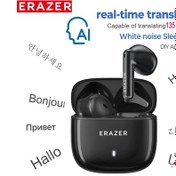 Resim Aı Tercüman Kulaklık Erazer Xt92pro Bluetooth Kulaklık Gerçek Zamanlı Çeviri Black Aı 