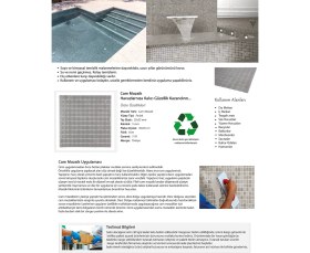 Resim Mutfak, Banyo, Havuz, Sauna, Spa ve Tüm Yüzeyler Için 25X25MM Gri Cam Mozaik 