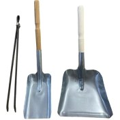Resim 2 Adet Kürek ve Maşa Seti, Soba Şömine Mangal Kömür ve Köz Için Ideal Set 