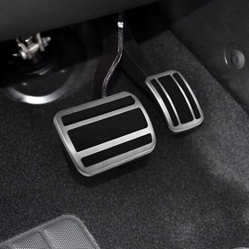 Resim Gaz Pedal, 2 Adet Paslanmaz Çelik Kauçuk Fren Ayak Desteği Yedek Parçaları Peugeot 308S 308 408 4008 5008 Citroen C5 Aircross DS 7 Crossback İçin 