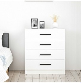 Resim Minar Kale Şifonyer Beyaz 