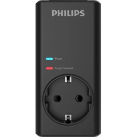 Resim Philips CHP7010B/10 1140 Joule Tekli Akım Korumalı Priz, Siyah 
