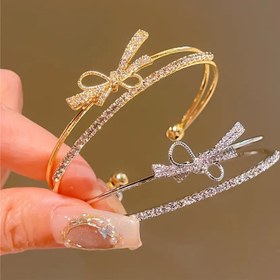 Resim Kadınlar için Vintage Şık Bileklik - Sentetik Sentetik Zirkonya Gibi Taşlarla Açık Manşet Tasarımı, Dayanıklı Günlük ve Resmi Takı Hediyesi, Tüm Yıllar İçin Lüks Aksesuar, Partiler, Düğünler, Doğum Günleri İçin - Ucuz Lüks Takı, Düğün Aksesuarları, Sophistike Stil, Altın Kaplama Takı 