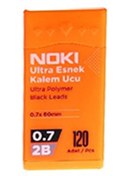 Resim Noki Kalem Ucu Ultra Esnek 0.7 MM 2b Siyah 120'li Turuncu 