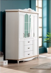 Resim Dolap Urlu FLORA Model Kayın torna yüksek ayak 4kapı Hard Suntalem İnovasyon ürün El Yapım 