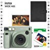 Resim Fujifilm Instax Wide 400 Yeşil Fotoğraf Makinesi 20'li Film ve Deri Albüm Hediye Seti 