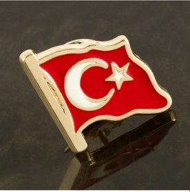 Resim Ilkeshop Ay Yıldız Yaka Rozet-gri Çok Renkli 