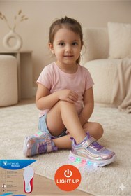 Resim BUCKHEAD Trio Shıny Hologram Kız Bebek & Çocuk Işıklı Sneaker Ayakkabı Buck4246 