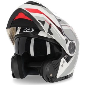 Resim Acerbis Rederwel Motosiklet Kask Gri - Beyaz 