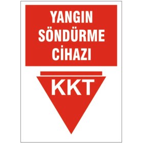 Resim Yangın Söndürme Cihazı Kkt, Isg Uyarı Levhası 