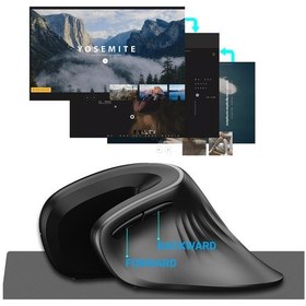 Resim Monyee Ergonomik Dikey Fare, Usb Kablo Bağlantılı, 3 Dpı Ayarı, Siyah - 113 Karakter Optik 