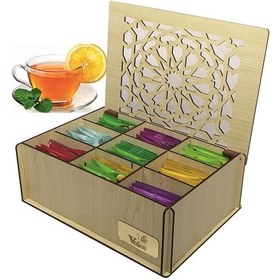 Resim Çay Kutusu, Teabox, 9 Bölme, 45 Adet Bitki Ve Meyve Çayı 